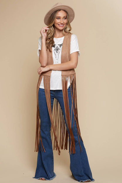 Fringe Suede Vest