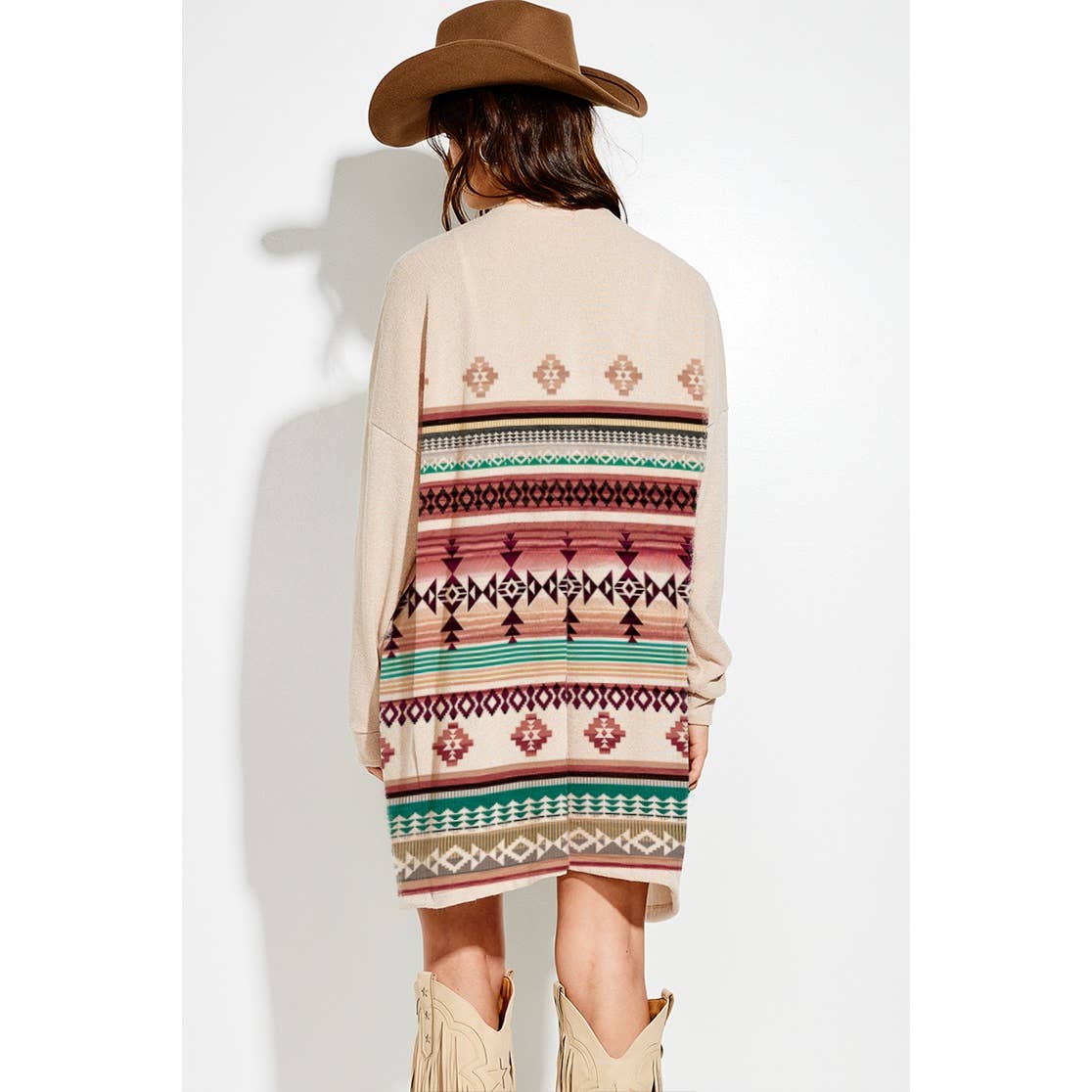 Casual Aztec Knit Cardigan