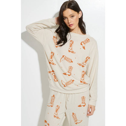 Boots all over soft lounge wear set