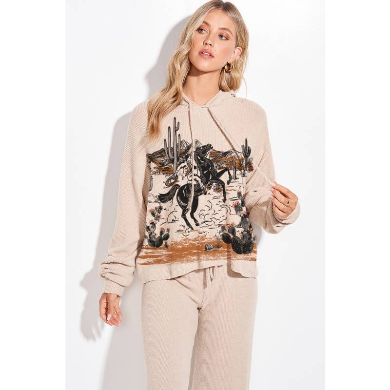 Desert Cowgirl Hoodie loungewear set