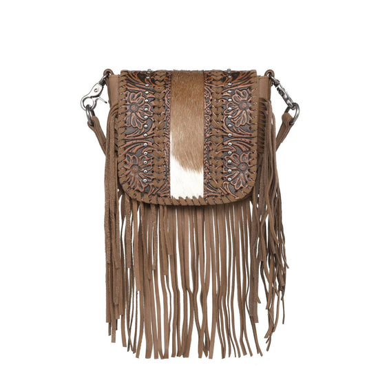 Montana West Genuine Leather Fringe Tooled Collection