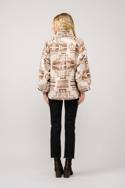 The Beth Oversized Aztec Pullover