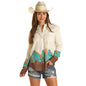 Rock & Roll Denim Women’s Desert Scenery Boyfriend Shirt