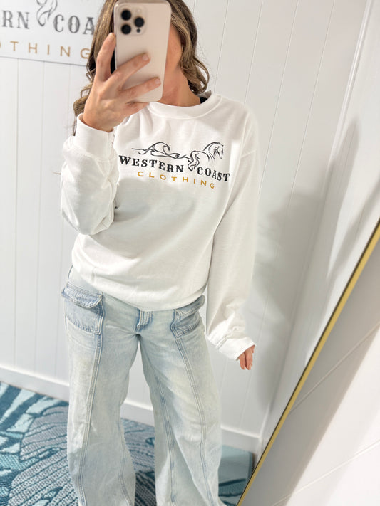 Western Coast Clothing Sweater - White