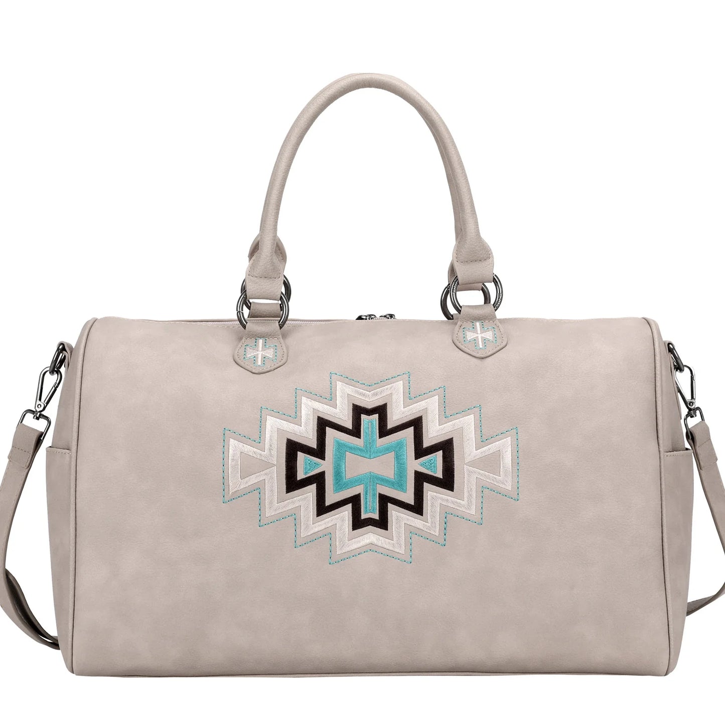 Montana West Aztec Weekender Bag - Khaki