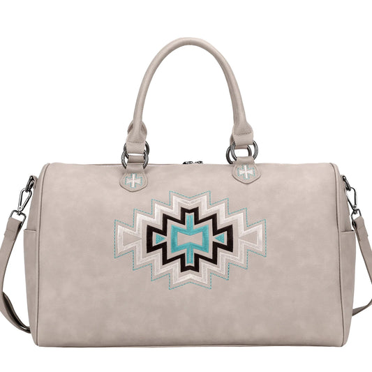 Montana West Aztec Weekender Bag - Khaki