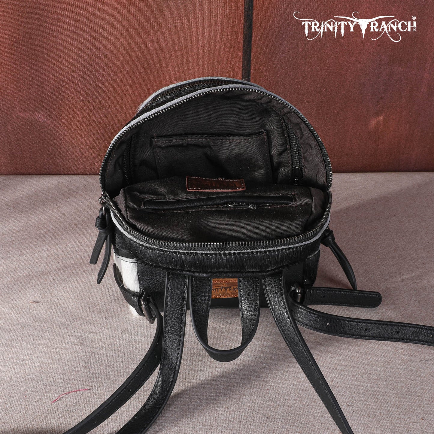 Trinity Ranch Hair-On Cowhide Collection Mini Backpack