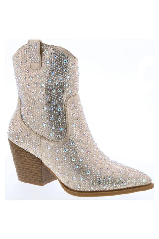 Champagne Sparkling short Cowgirl Boots