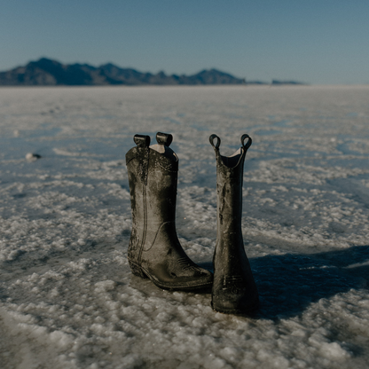 Coastal Cowgirl All Weather Rubber Boots: Midnight Black