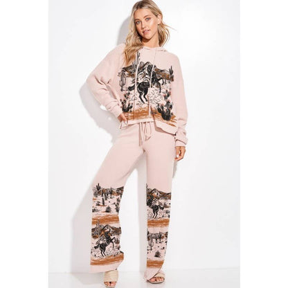 Desert Cowgirl Hoodie loungewear set