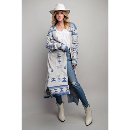 The Jessica Aztec Long Cardigan