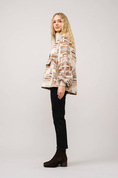 The Beth Oversized Aztec Pullover